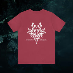 Conquer Your World - Lone Wolf - Unisex Jersey Slim Tee