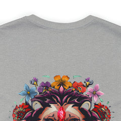 Stop And Smell The Flowers - Lion - Unisex Jersey Slim Tee