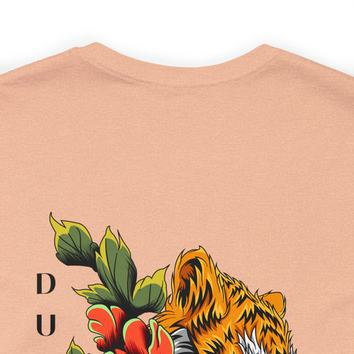 Dual Nature - Tiger Bloom - Unisex Jersey Slim Tee