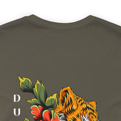 Dual Nature - Tiger Bloom - Unisex Jersey Slim Tee