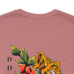 Dual Nature - Tiger Bloom - Unisex Jersey Slim Tee