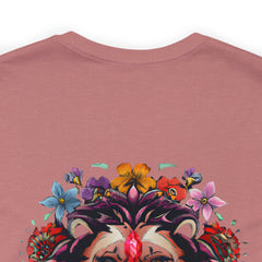 Stop And Smell The Flowers - Lion - Unisex Jersey Slim Tee