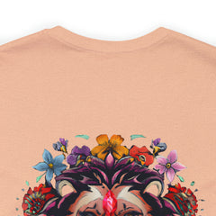 Stop And Smell The Flowers - Lion - Unisex Jersey Slim Tee