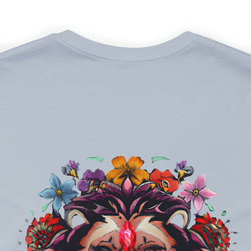 Stop And Smell The Flowers - Lion - Unisex Jersey Slim Tee