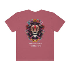 Stop And Smell The Flowers - Lion - Unisex Streetwear Tee