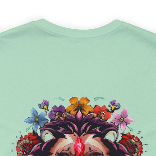 Stop And Smell The Flowers - Lion - Unisex Jersey Slim Tee