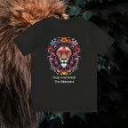 Stop And Smell The Flowers - Lion - Unisex Jersey Slim Tee