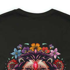 Stop And Smell The Flowers - Lion - Unisex Jersey Slim Tee