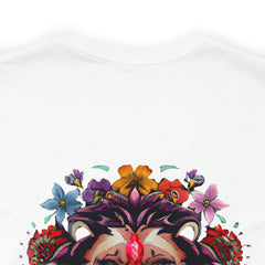 Stop And Smell The Flowers - Lion - Unisex Jersey Slim Tee