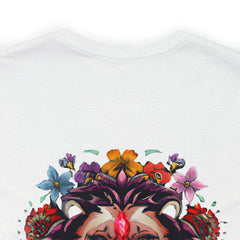 Stop And Smell The Flowers - Lion - Unisex Jersey Slim Tee