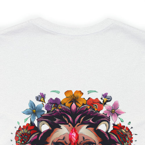 Stop And Smell The Flowers - Lion - Unisex Jersey Slim Tee